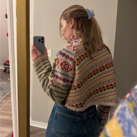 Rag & Bone Hollis Fairisle Wool and Alpaca blend sweater size small - Picture 4 of 6